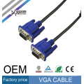 SIPU Alta qualidade preto cabeça azul linha VGA 1.5 m 3 + 2 linha VGA hd Computador VGA Cabo De Aço Revestido de Cobre